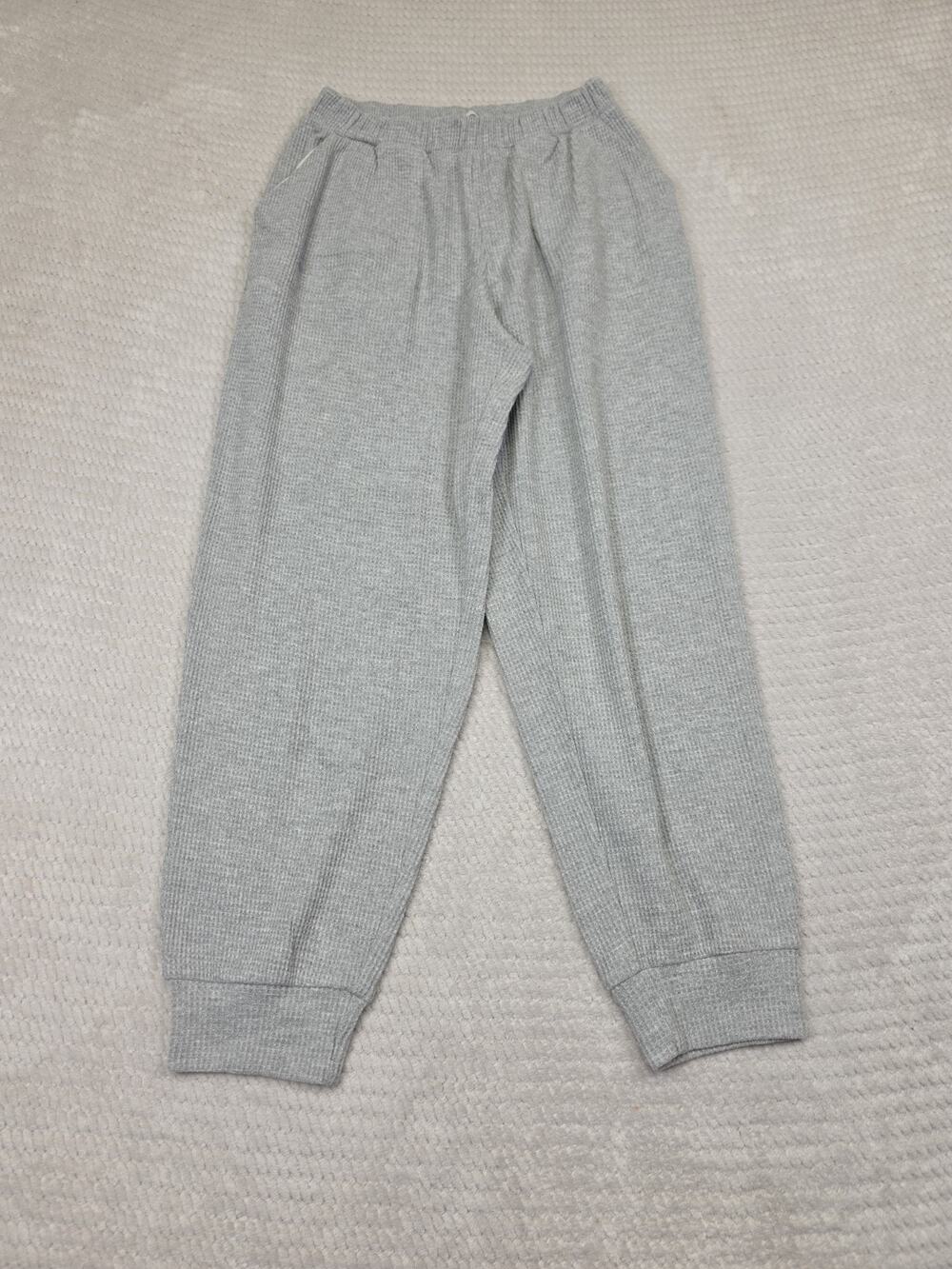 Abercrombie & Fitch Pants Womens Small Waffle Knit Gray A&F Lounge Collection